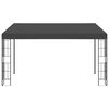 vidaXL Veggmontert paviljong 3x4 m antrasitt stoff