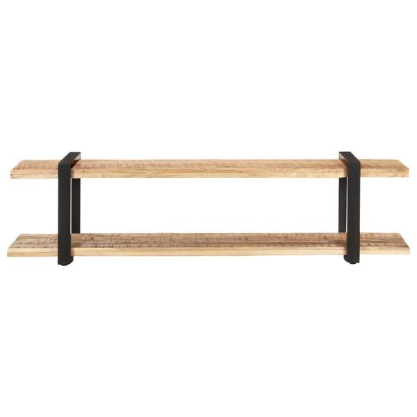 vidaXL TV-benk 160x40x40 cm grov heltre mango