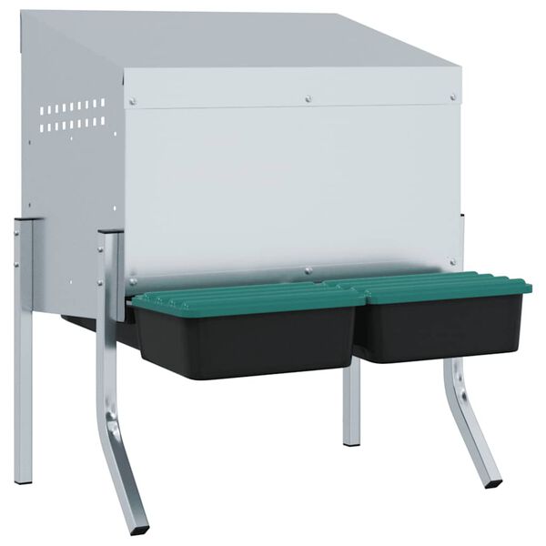 vidaXL Kyllinghus 2 rom med ben galvanisert st&aring;l