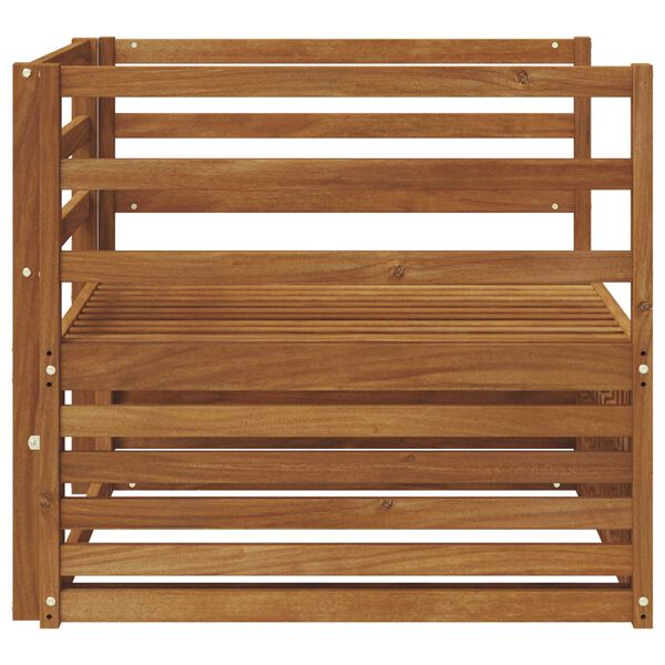 vidaXL 2 Stk Sofa med armlener Naturlig