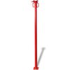 vidaXL Acrow Prop R&oslash;d 280 x 12 x 12 cm St&aring;l med malt overflate