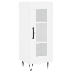 vidaXL Skjenk hvit 34,5x34x90 cm konstruert tre