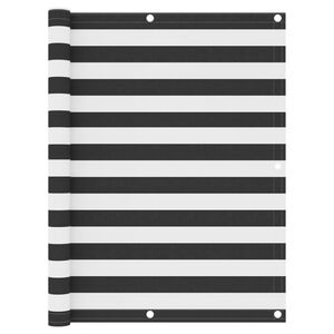 vidaXL Balkongskjerm antrasitt og hvit 120x500 cm oxfordstoff