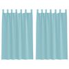 vidaXL Voilegardiner med hemper 2 stk turkis 140x175 cm