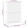 vidaXL Personvernsvegg Brun 79.5 x 50 x 110 cm Massivt akasietre