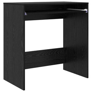 vidaXL Skrivebord Svart Eik Konstruert tre 77,5 x 43 x 79 cm