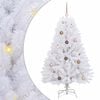 vidaXL Kunstig juletre Hvit 80 x 80 x 150 cm PVC og metall