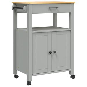 vidaXL Kj&oslash;kkenvogn MONZA 60x40x88,5 cm heltre furu