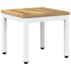 vidaXL Kaffebord Hvit 40 x 40,5 x 36 cm Solid akasietre