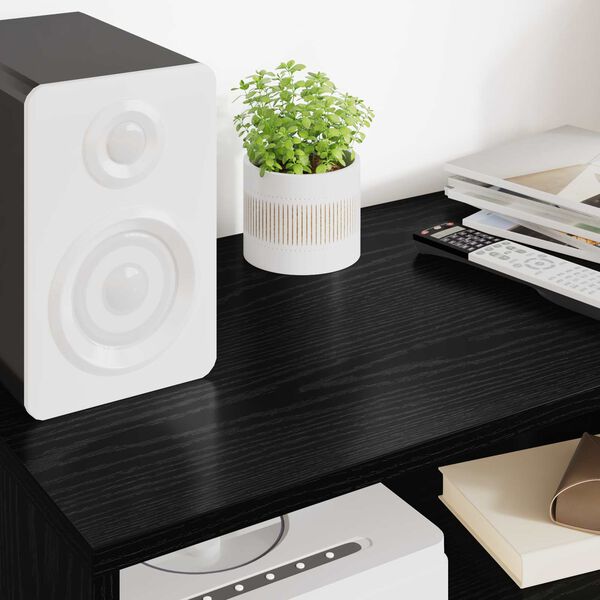 vidaXL TV-skap Svart Eik 60 x 35 x 40 cm Konstruert tre