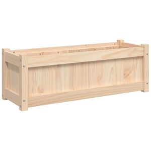 vidaXL Plantekasse 90x31x31 cm heltre furu