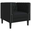 vidaXL Sofa Svart 74,5 x 71 x 70,5 cm PVC