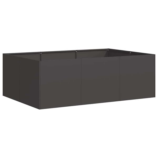 vidaXL Plantekasse svart 120x80x40 cm st&aring;l