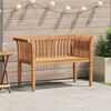 vidaXL Hagebenk Brun 127,5 x 52 x 80 cm Heltre teak