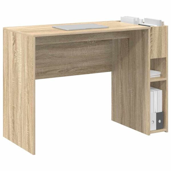 vidaXL Skrivebord Sonoma eik 109 x 50 x 78 cm Konstruert tre