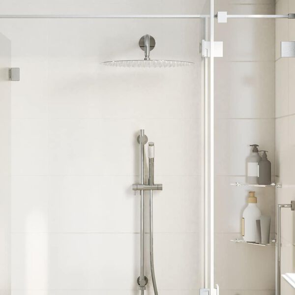 vidaXL Regndusjhode rustfritt stål 304 40 cm rund