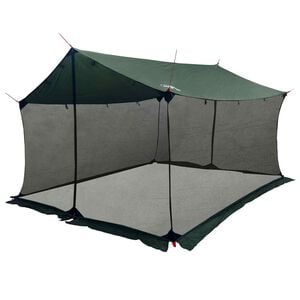 vidaXL Camping tarp med nettingvegger Army gr&oslash;nn 340 x 260 x 220 cm
