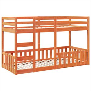 vidaXL K&oslash;yeseng voksbrun 80x200 cm heltre furu