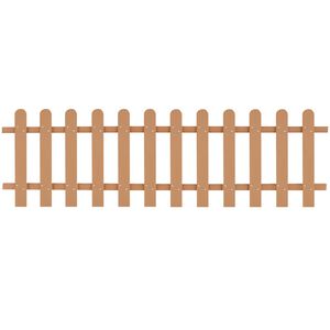vidaXL Stakittgjerde WPC 200x60 cm