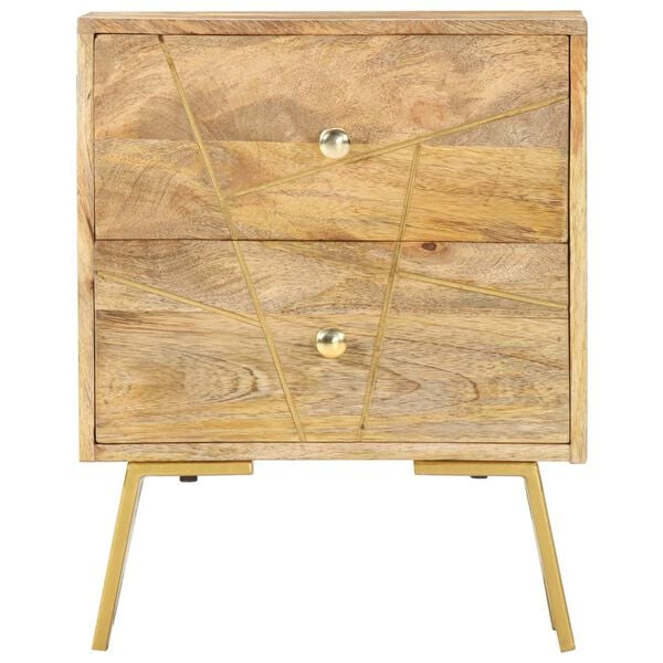 vidaXL Nattbord 40x30x50 cm heltre mango