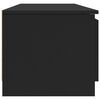 vidaXL TV-benk svart 140x40x35,5 cm konstruert tre