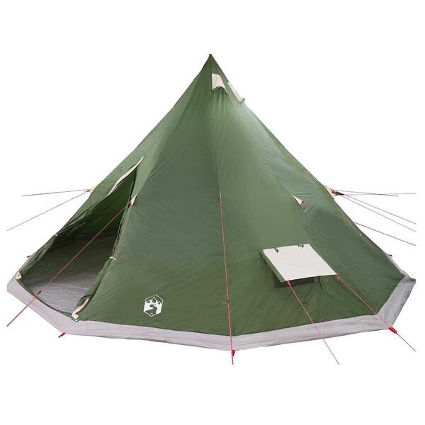vidaXL Familie Tipi Telt med tak grønn 560 x 560 x 300 cm