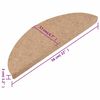 vidaXL Selvklebende trappematter 10 stk beige 56x17x3 cm