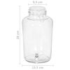 vidaXL Drikkedispensere 2 stk 4000 ml glass