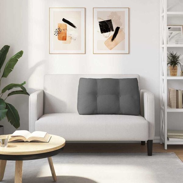 vidaXL Bakputen M&oslash;rkegr&aring; 80 x 24 x 50 cm stoff