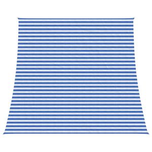 vidaXL Solseil Bl&aring; og hvit 4 / 5 x 4 m HDPE