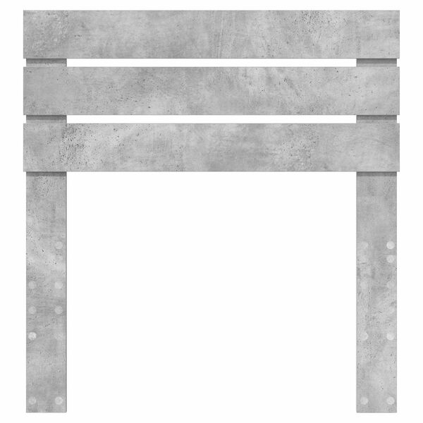 vidaXL Hodegavl Betonggr&aring; 90 cm Konstruert tre