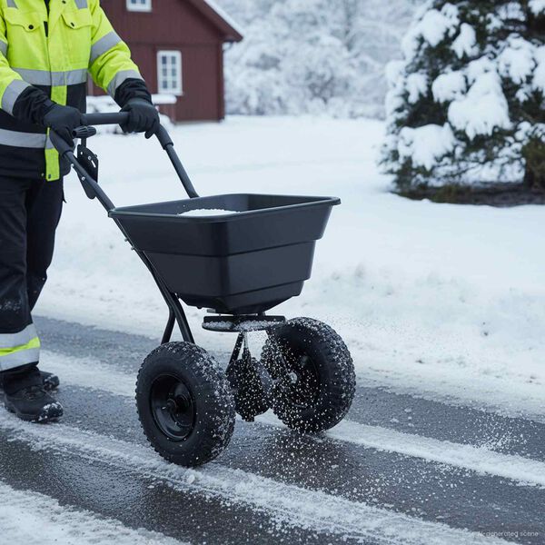 vidaXL Spreader Svart 80,5 x 53 x 78,5 cm PVC og stål