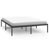 vidaXL Sengeramme i metall svart 140x190 cm