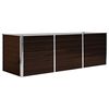 vidaXL H&oslash;ybed brun 240x80x77 cm galvanisert st&aring;l