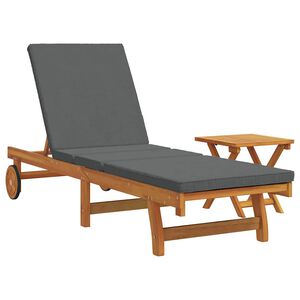 vidaXL Solstol 2 stk. Solid akasietre Brun