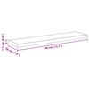 vidaXL Bokhyllebrett 4 pcs Svart 40 x 10 x 1,5 cm Konstruert tre