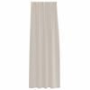 vidaXL Voile Gardin med gardiner 2 pcs sand 245 x 140 cm Polyester