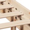 vidaXL Seng med bokhylle uten madrass 120x200 cm heltre furu