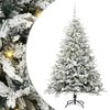 vidaXL Kunstig Forh&aring;ndsbelyst Juletre med Ballettsett Gr&oslash;nn 150 cm