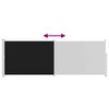 vidaXL Uttrekkbar sidemarkise 160 x 500 cm svart