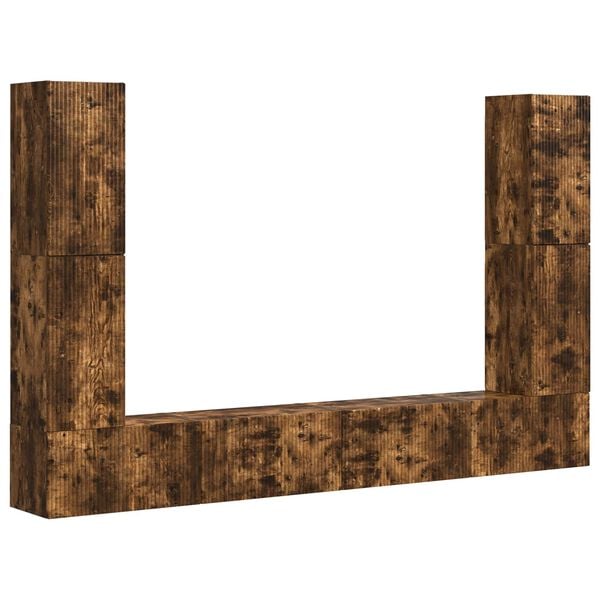 vidaXL 4 pcs R&oslash;kt eik