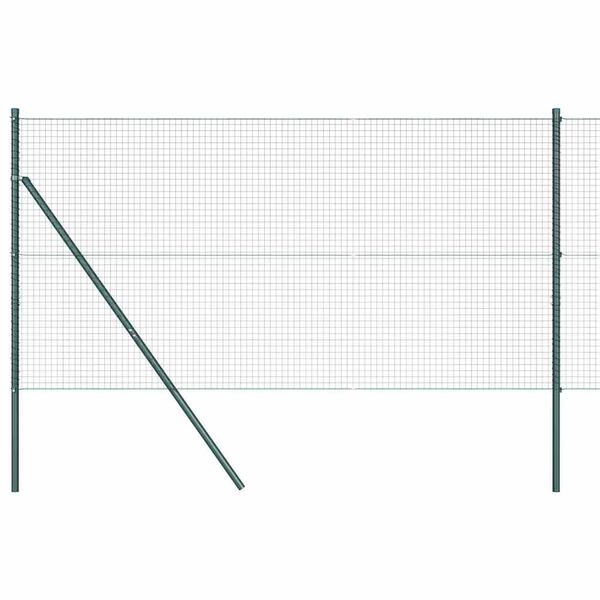 vidaXL Gjerdep&aring;le gr&oslash;nn 50 x 1 m (25 x 25 mm mesh) St&aring;l og PVC