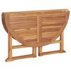 vidaXL Sammenleggbart hagespisebord 120x120x75 cm heltre teak
