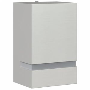 vidaXL Veggmontert utelampe s&oslash;lv rustfritt st&aring;l