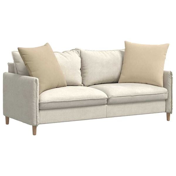 vidaXL Sofaputer 2 pcs Krem 60 x 60 cm stoff