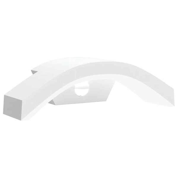 vidaXL Veggmonterte LED-utelampe med sensor hvit st&oslash;pt aluminium