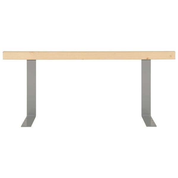 vidaXL Ryggst&oslash;tte for pallesofa 110 cm heltre furu