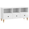 vidaXL TV-skap H&oslash;gglans Hvit 102 x 34,5 x 50 cm Konstruert tre