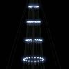 vidaXL LED juletre med 455 LED med stativ Kaldhvit 184.5 cm Metall