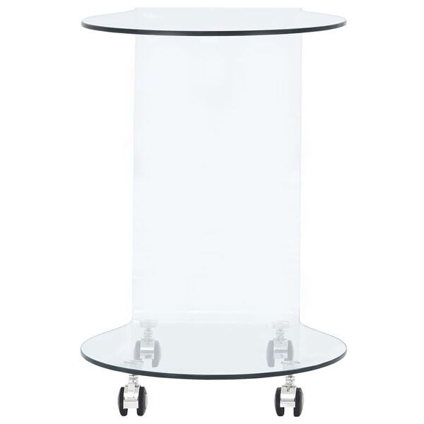 vidaXL Salongbord 45x40x58 cm herdet glass